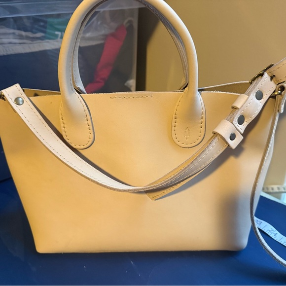 Portland Leather Tan Satchel - Picture 6 of 7